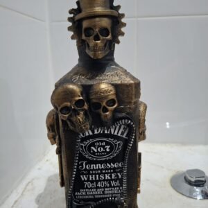 Skulls Jack Daniels bottle